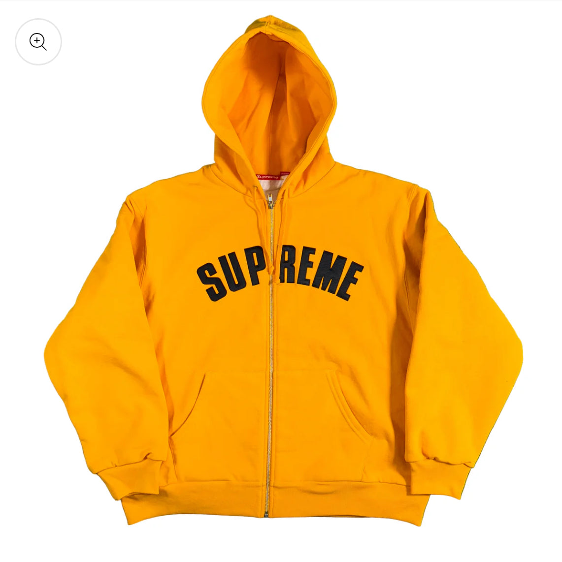Supreme Arc Thermal Lined Zip Up Hooded Sweatshirt