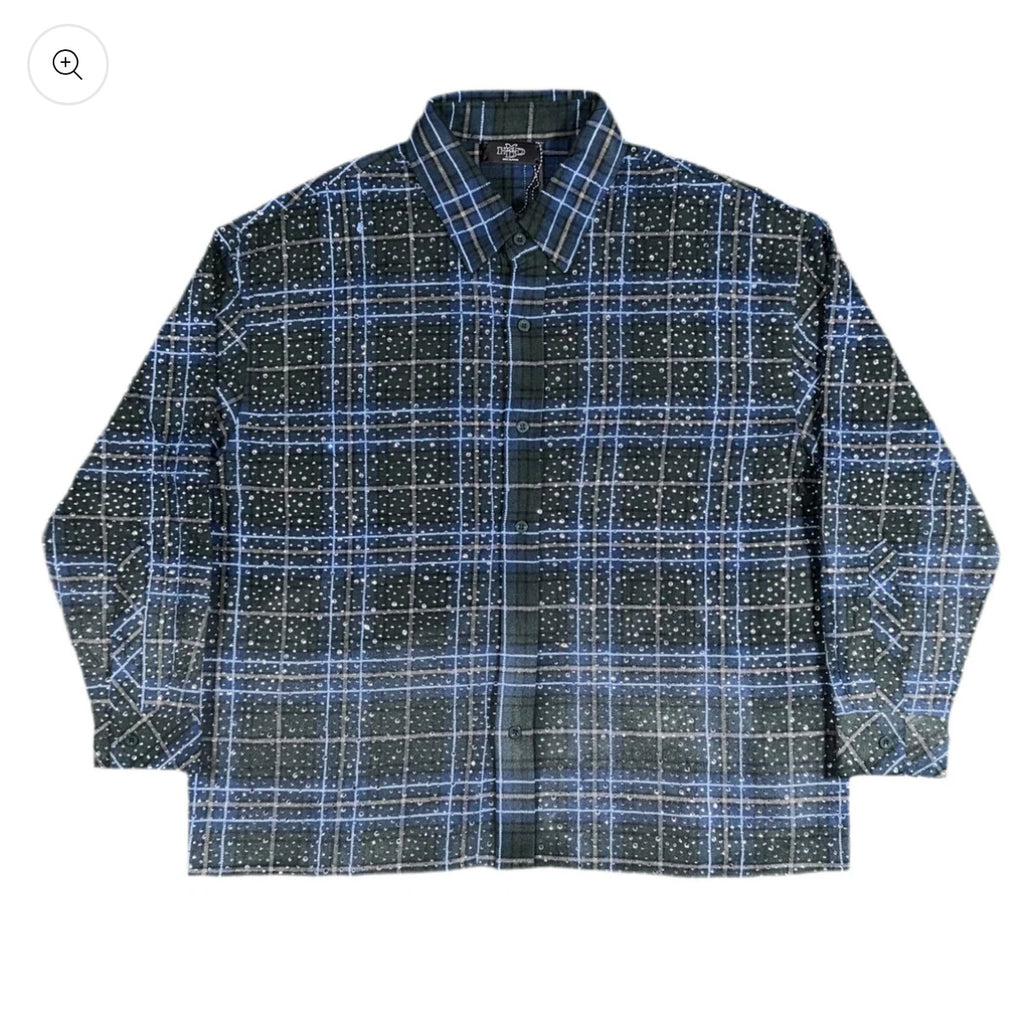 Happy Memories Don’t Die HMDD Green Blue Disco Flannel