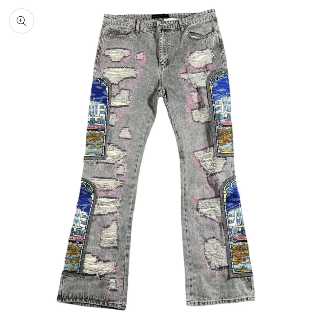 Who Decides War x POTN Stained Glass Jeans