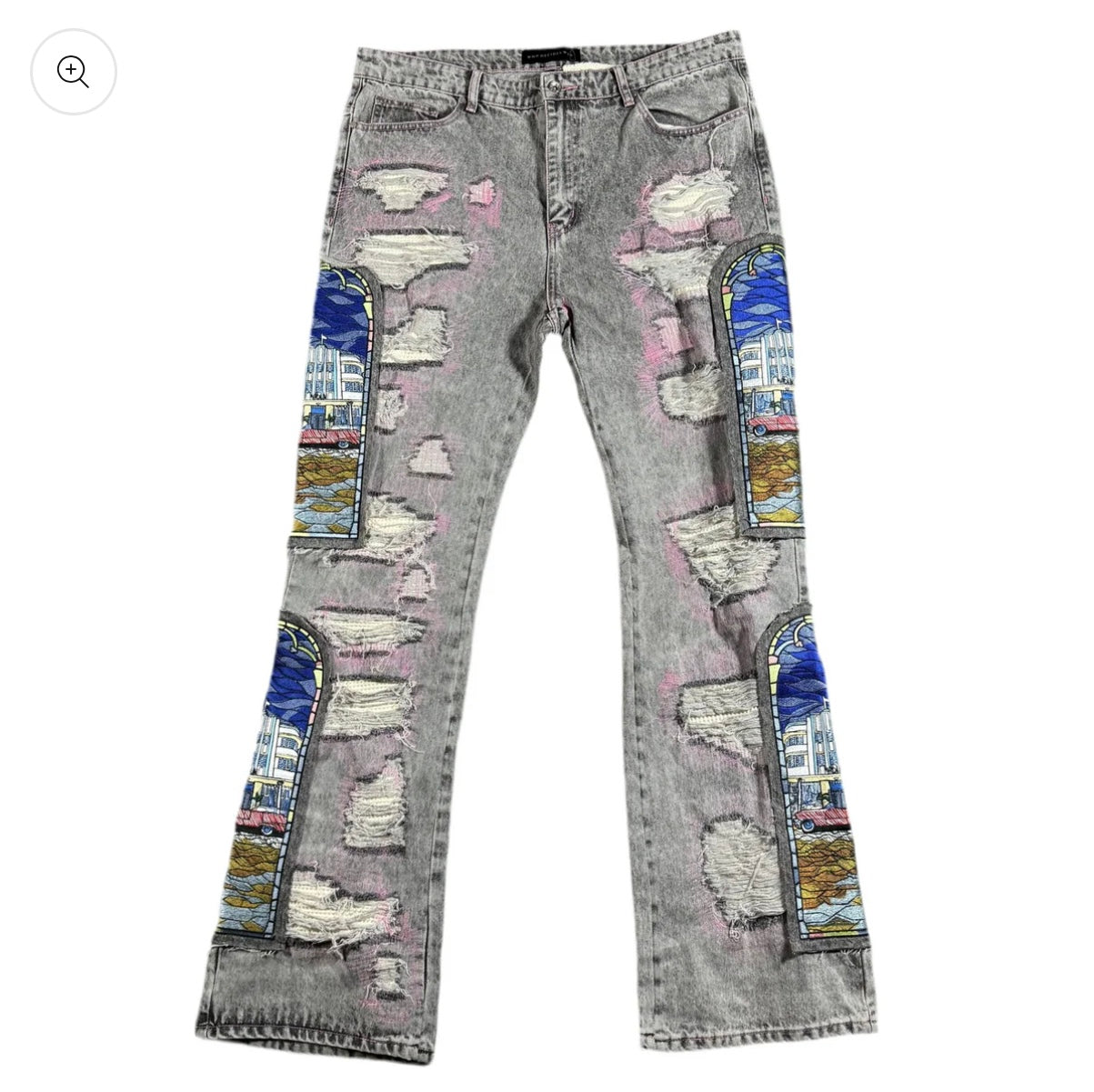 Who Decides War x POTN Stained Glass Jeans