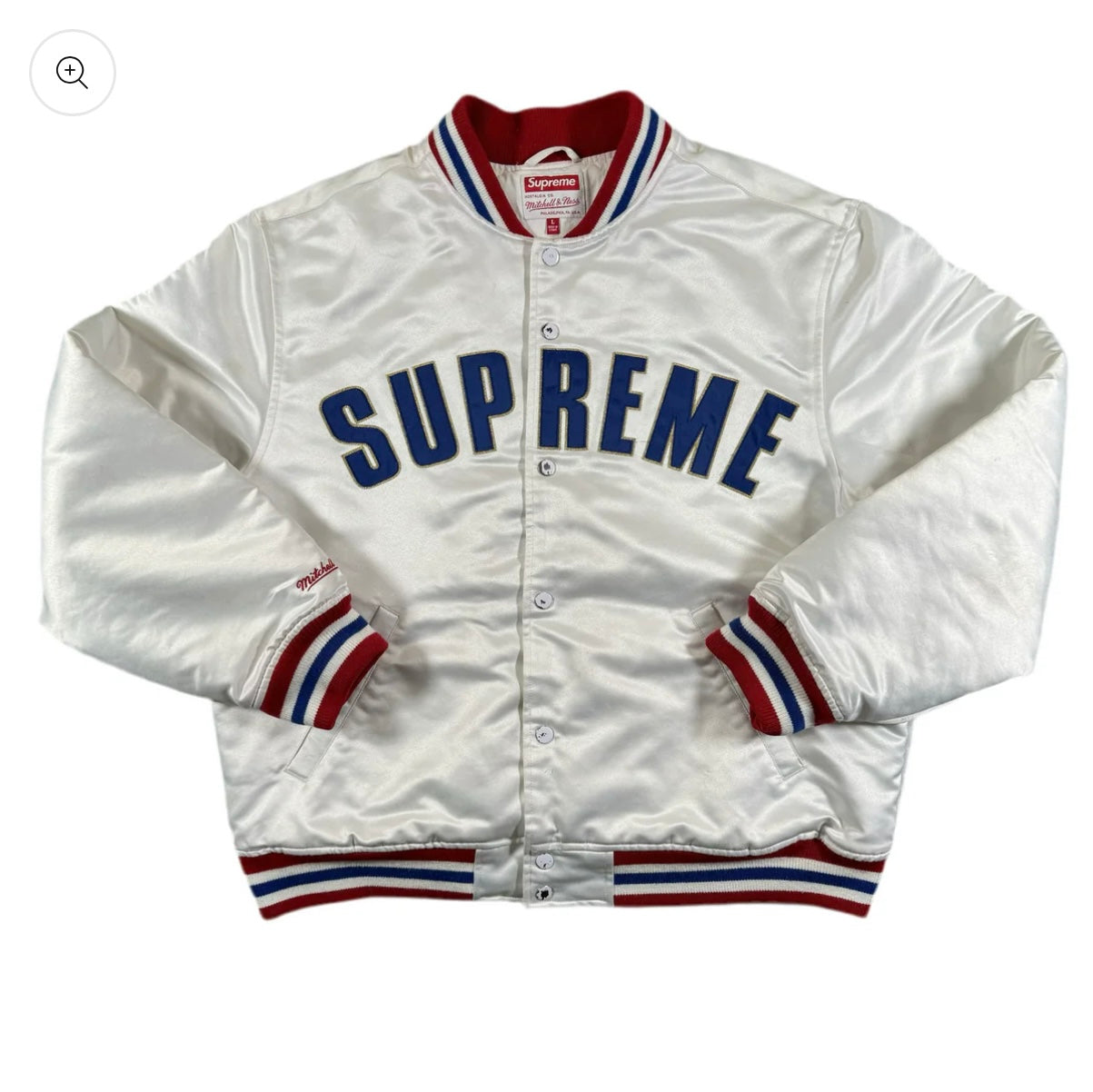 Supreme x Mitchell & Ness Satin Varsity Jacket