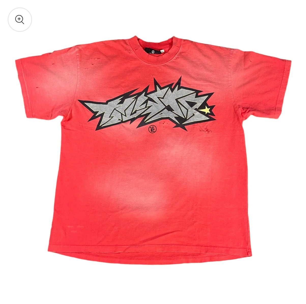Hellstar Red Crack Print T-shirt