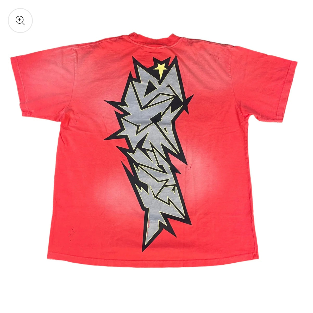 Hellstar Red Crack Print T-shirt