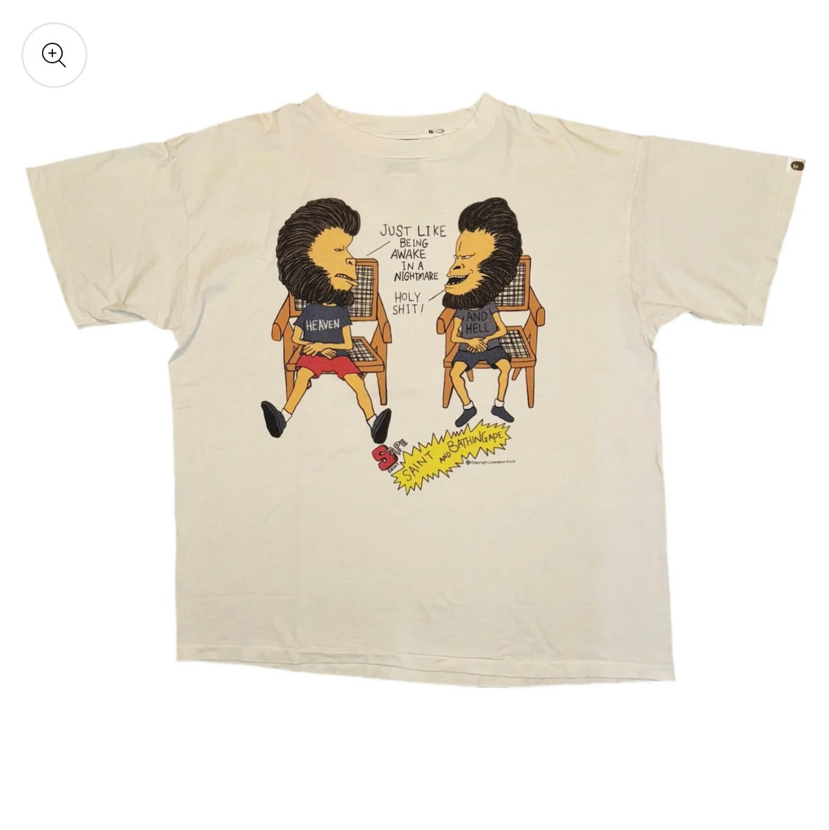Saint Michael x BAPE Beavis & Butthead Tee