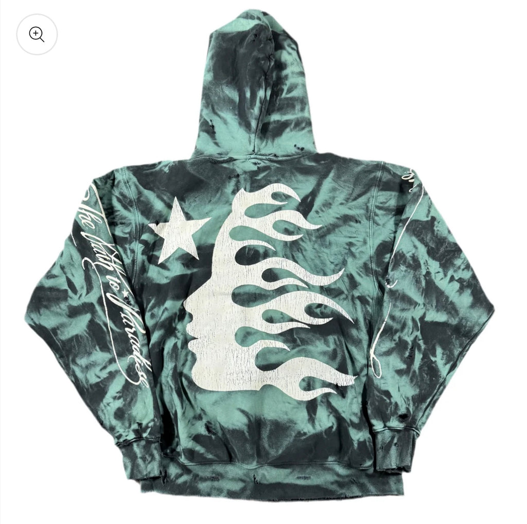 Hellstar Green Marble Hoodie