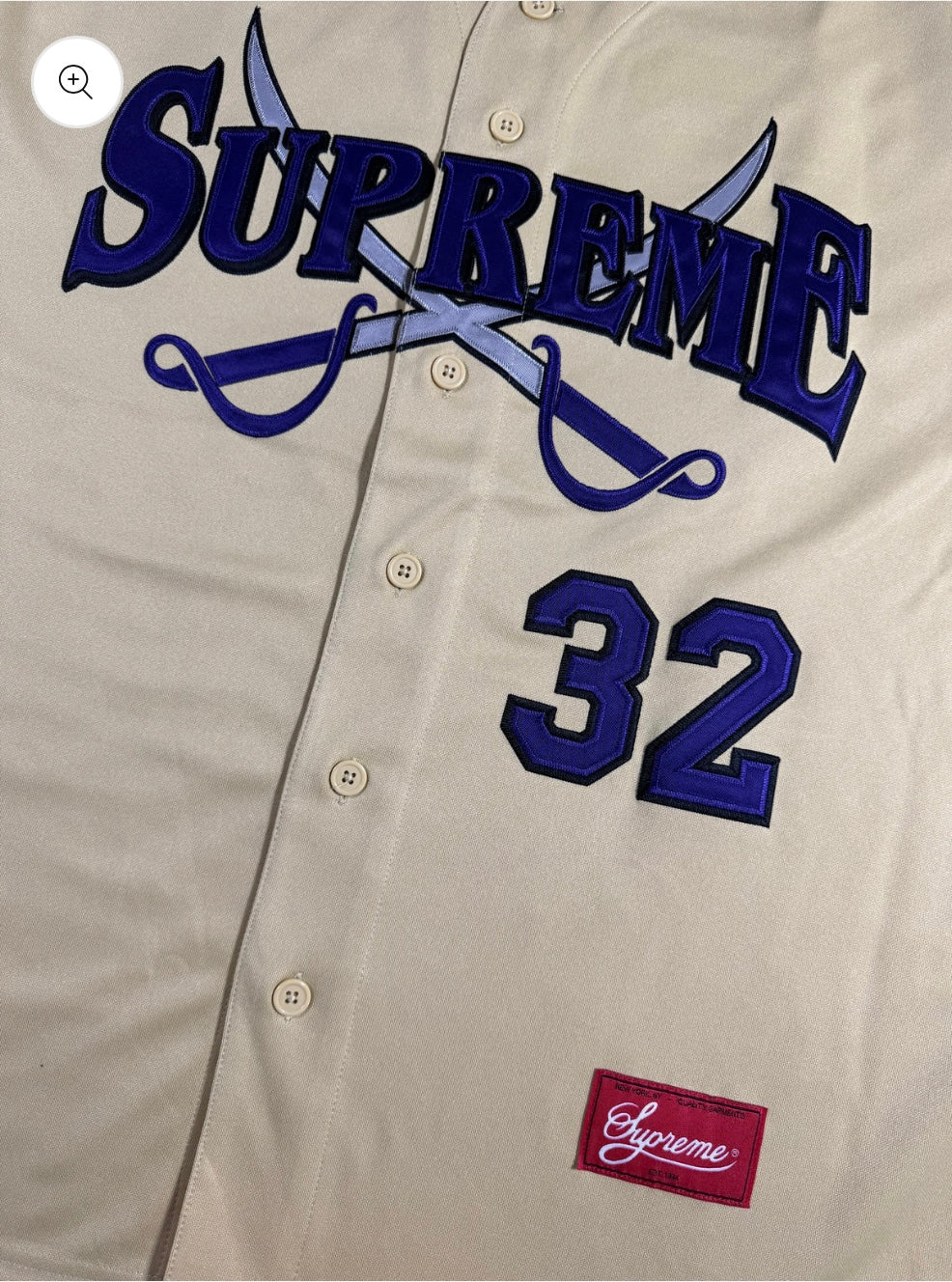 Supreme Swords Baseball Jersey