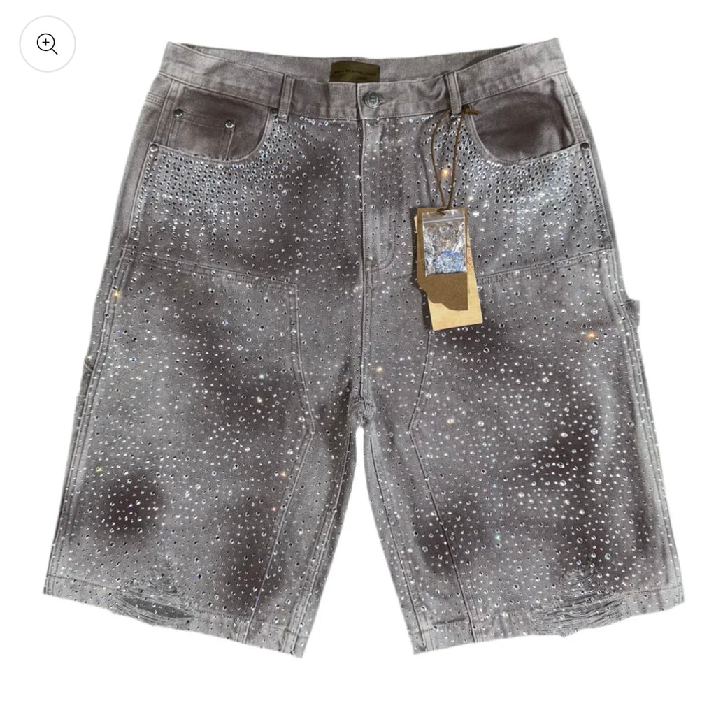Birth Of Royal Child Redial 20k Diamond Shorts in Washed Brown