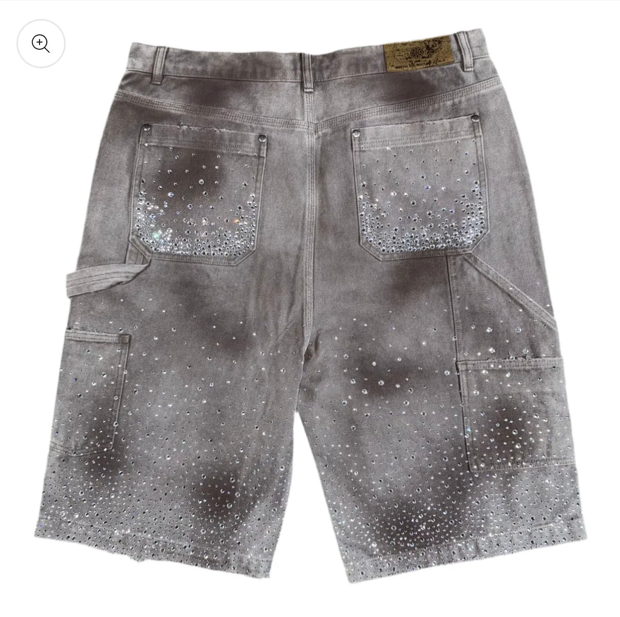 Birth Of Royal Child Redial 20k Diamond Shorts in Washed Brown