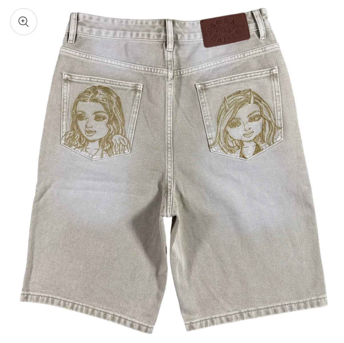 Born x Raised x Mister Cartoon Temptation Denim Shorts Khaki