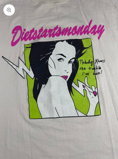 Diet Starts Monday Trouble Cut Off