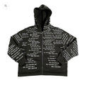 Who Decides War Black Scripture Zipper Hoodie