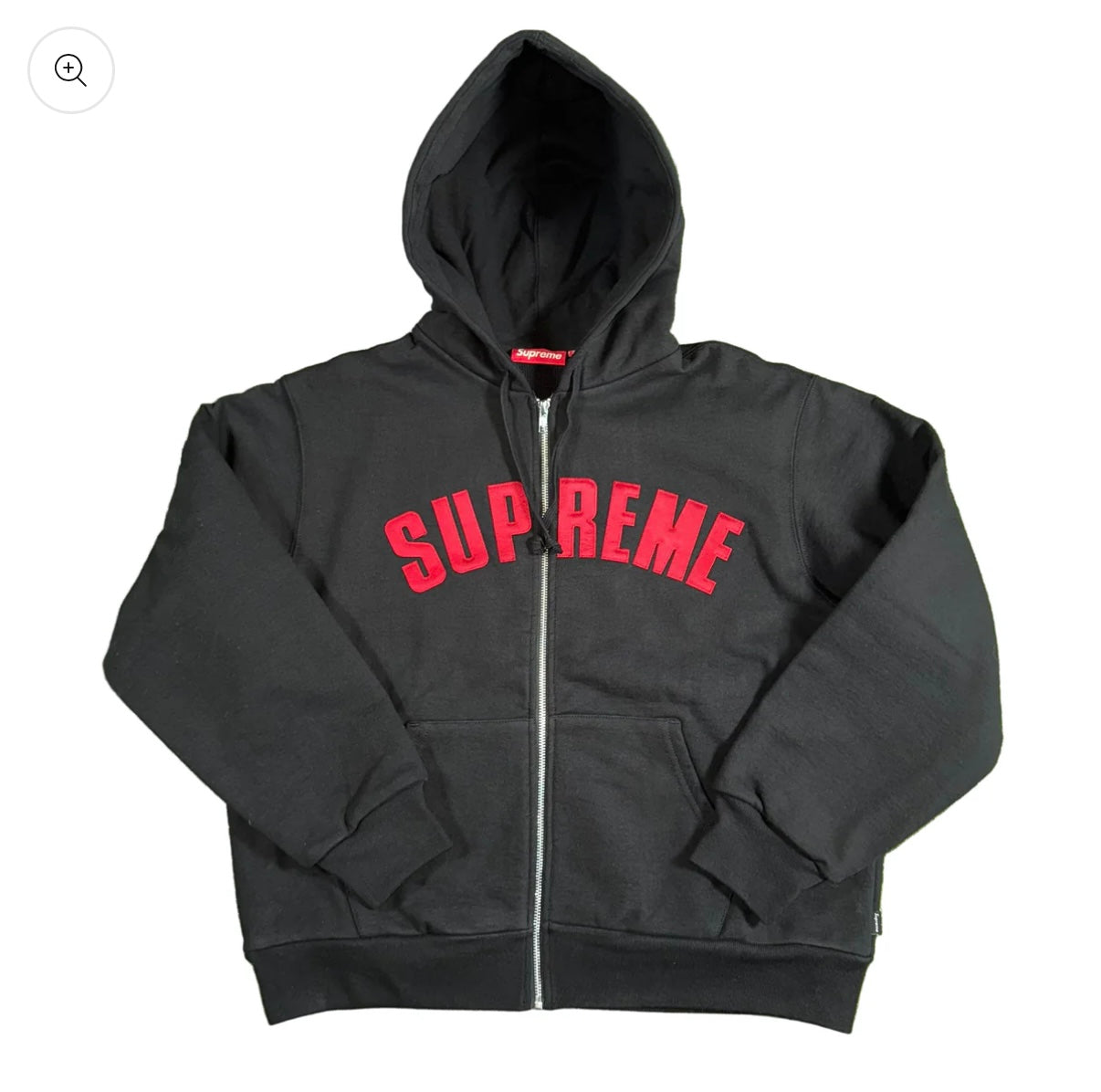 Supreme Arc Thermal Lined Zip Up Hooded Sweatshirt